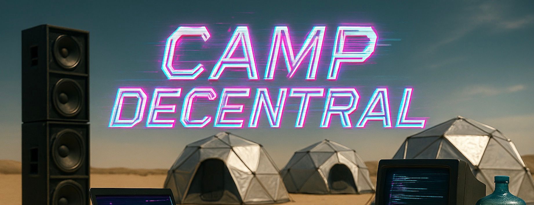 Welcome to Camp Decentral  — Crypto in Burning Man, Deep Playa, Black Rock City, Pershing County, Nevada, United States