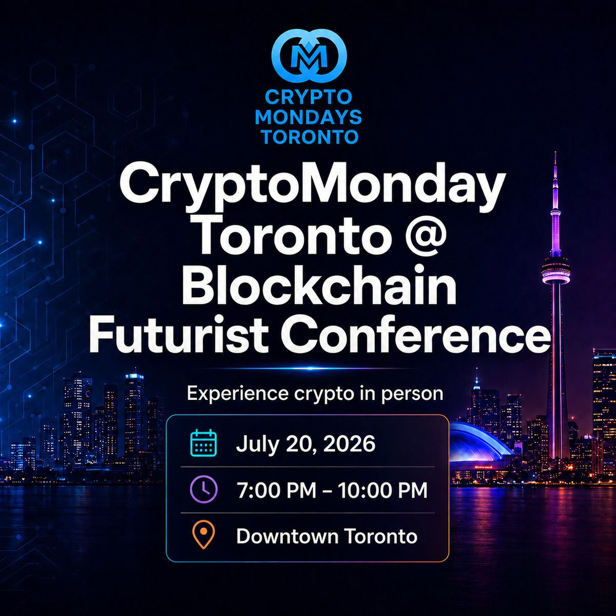 CryptoMonday Toronto @ Blockchain Futurist Conference