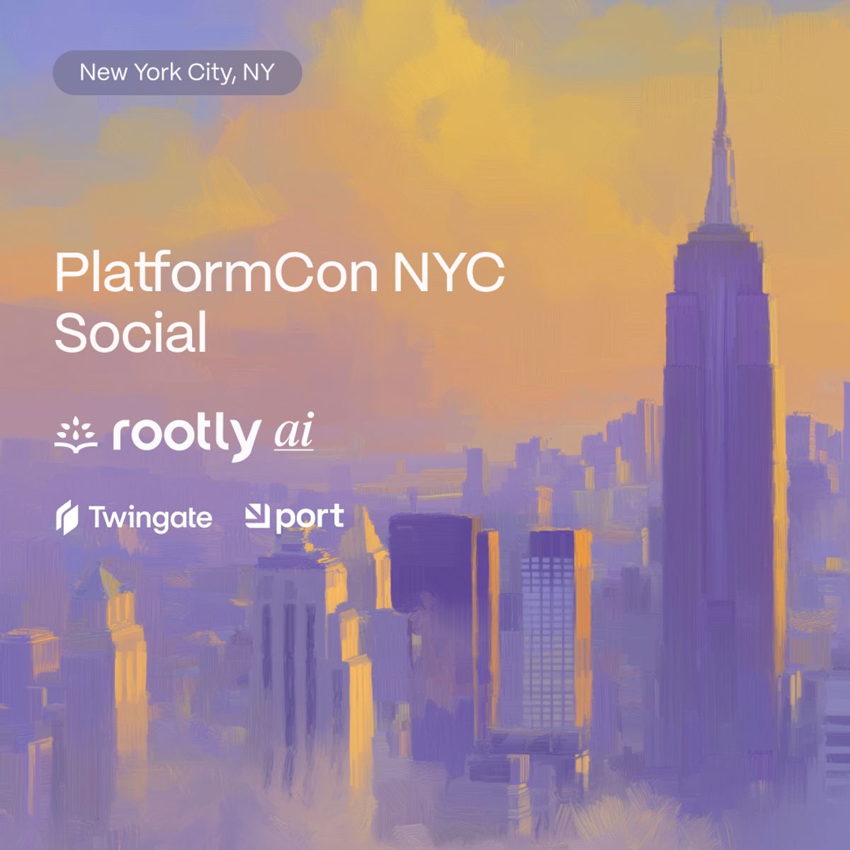 PlatformCon NYC Social w/ Rootly AI, Twingate, Port, ClickHouse, & More!