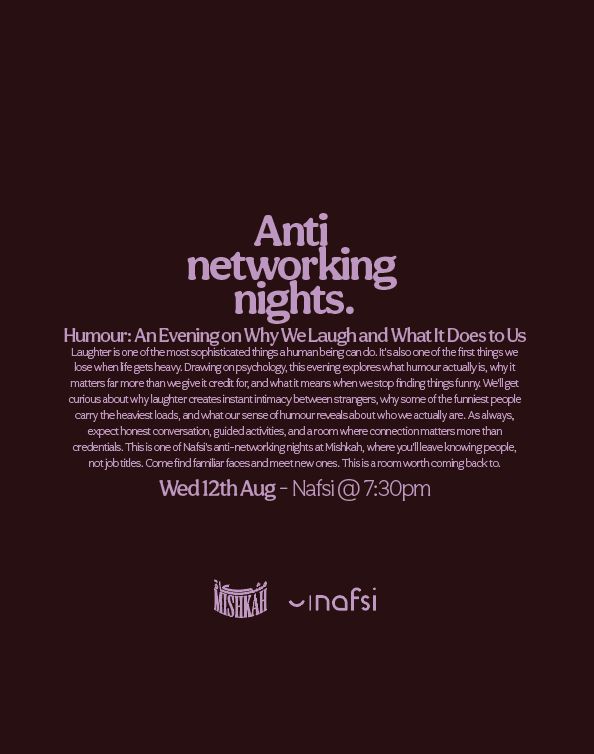 Nafsi's Anti Networking Nights | Humour: An Evening on Why We Laugh and What It Does to Us
