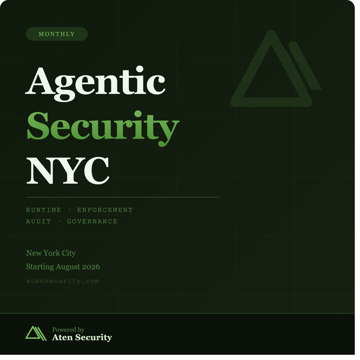 Agentic Security - Inaugural meetup