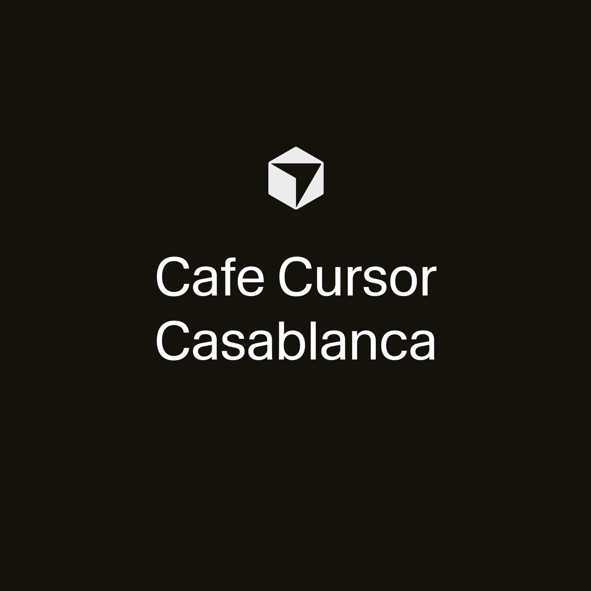 Cafe Cursor Casablanca