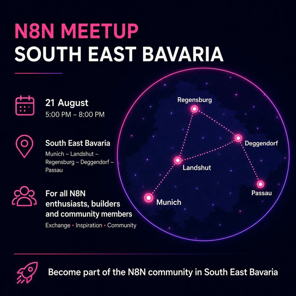 n8n Meetup Southeast Bavaria: Automation, AI & Workflows