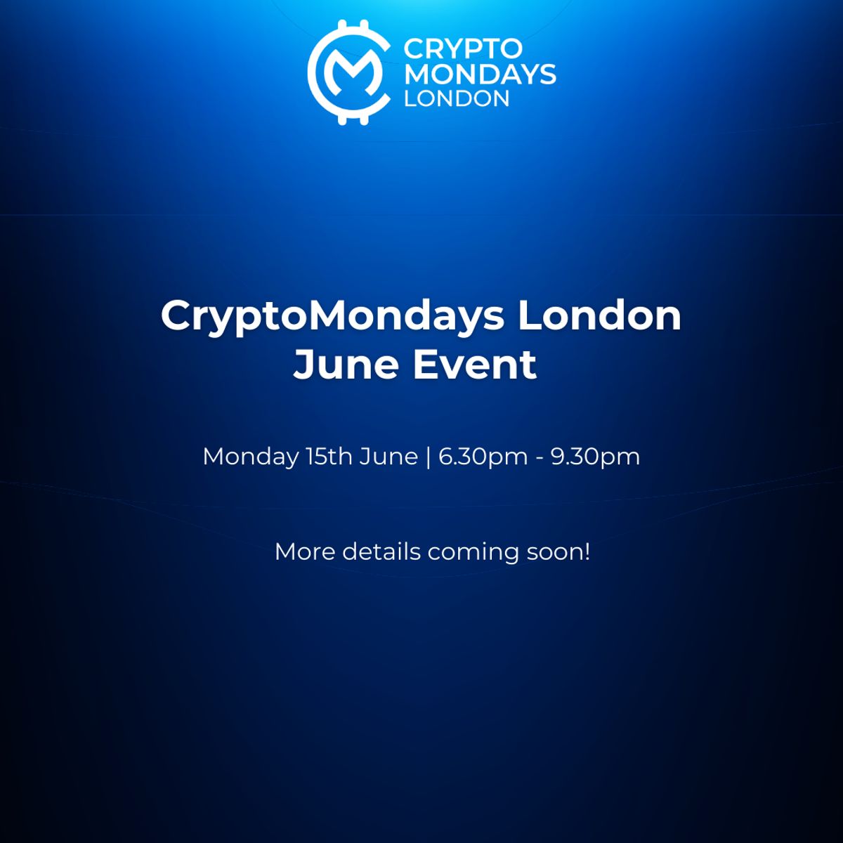 CryptoMondays London June Event