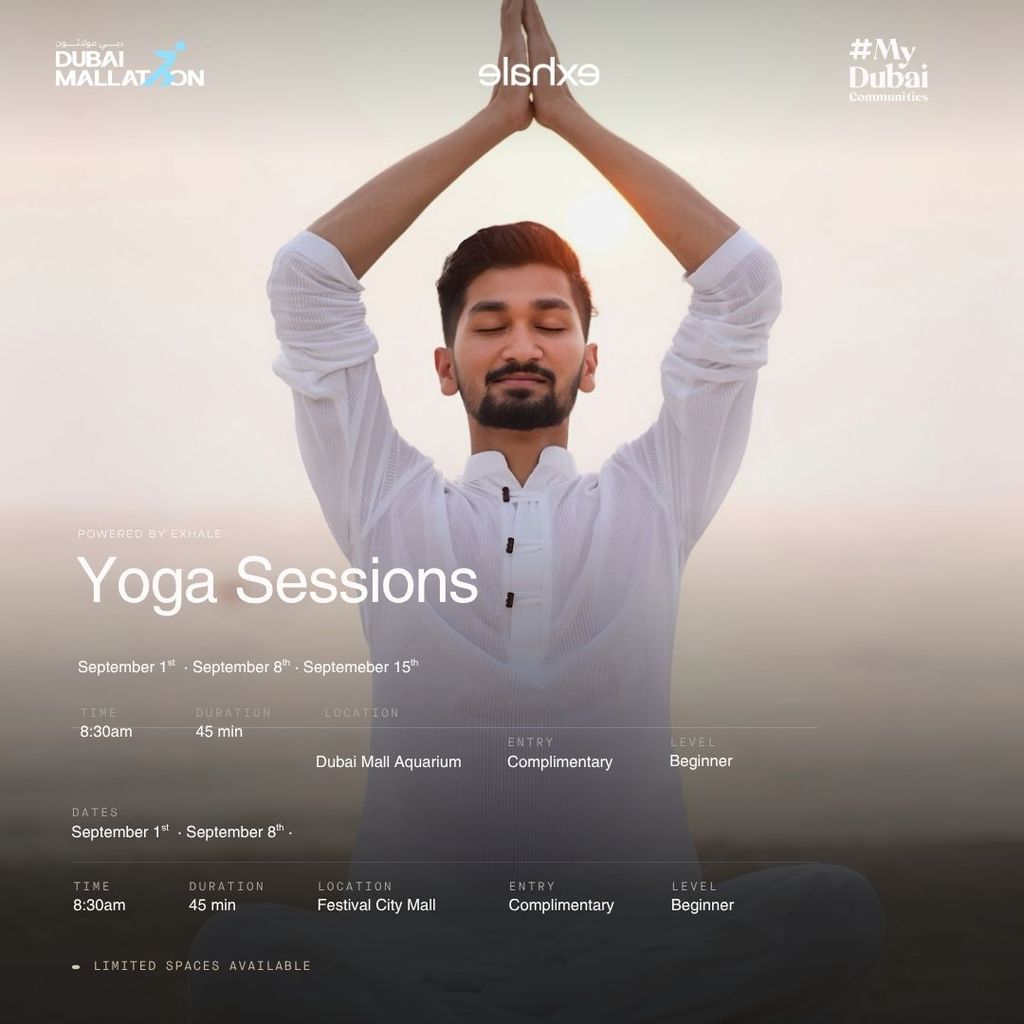 Yoga Session at Dubai Mall Aquarium