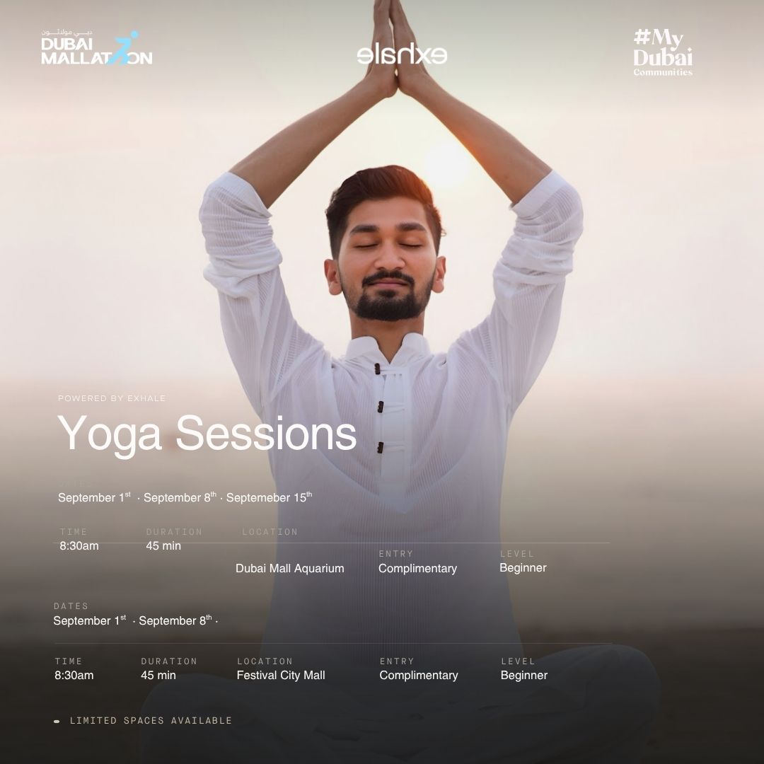 Yoga Session at Dubai Mall Aquarium