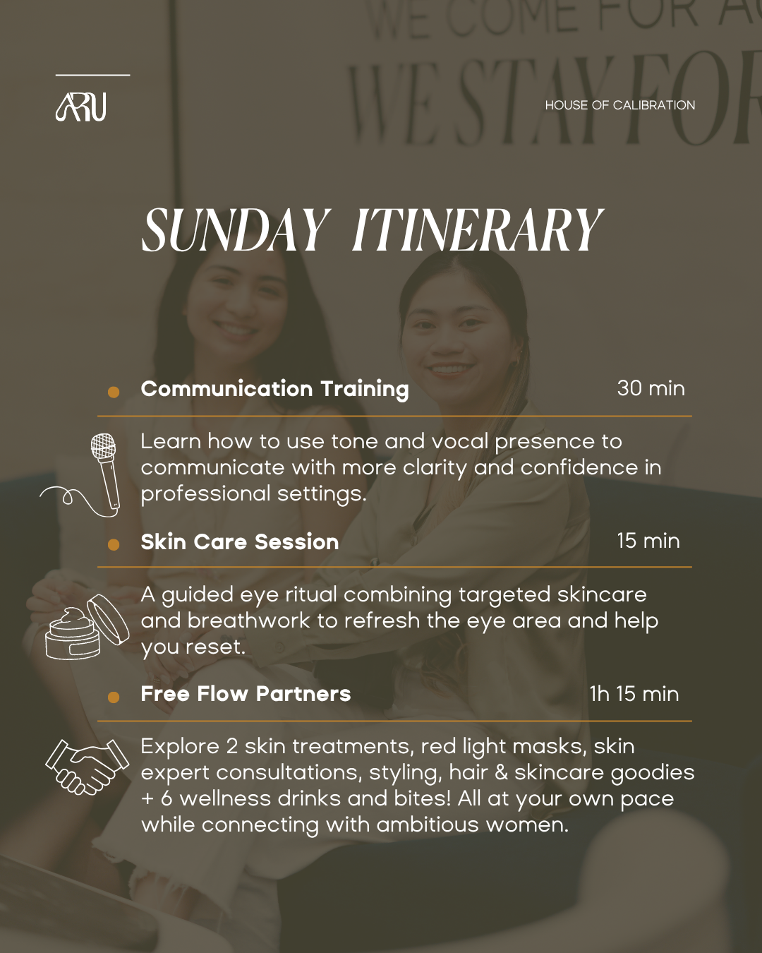 ARU Back To Dubai Edition : Wellness Event for Ambitious Women in Dubai