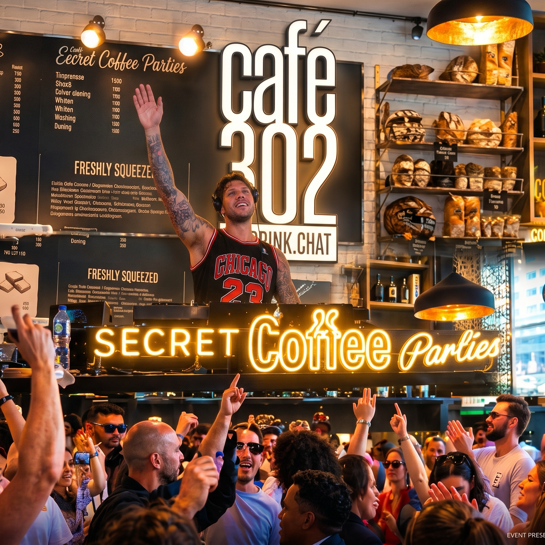 Café 302 Secret Coffee Party