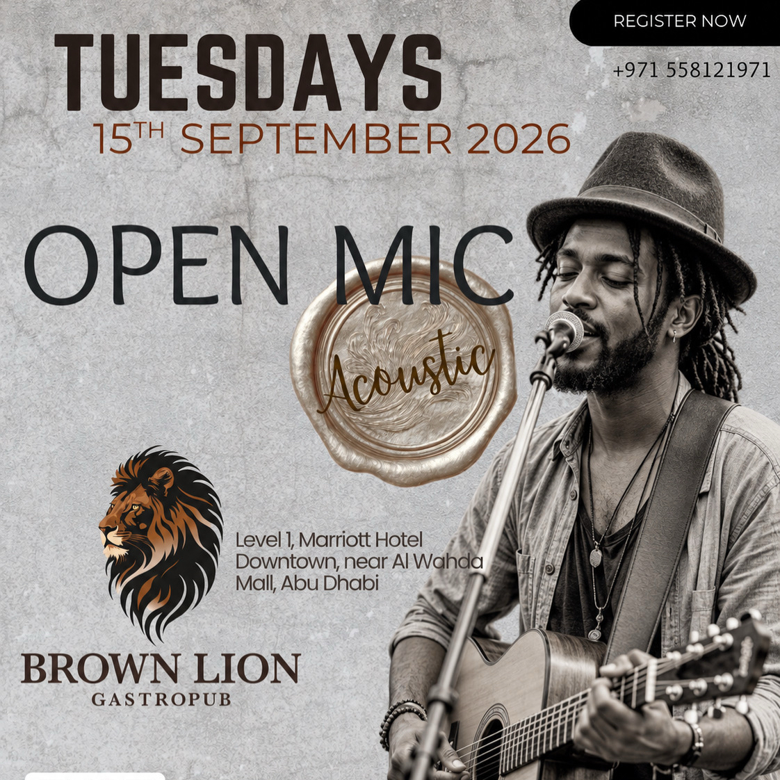 Brown Lion Tuesday Jams