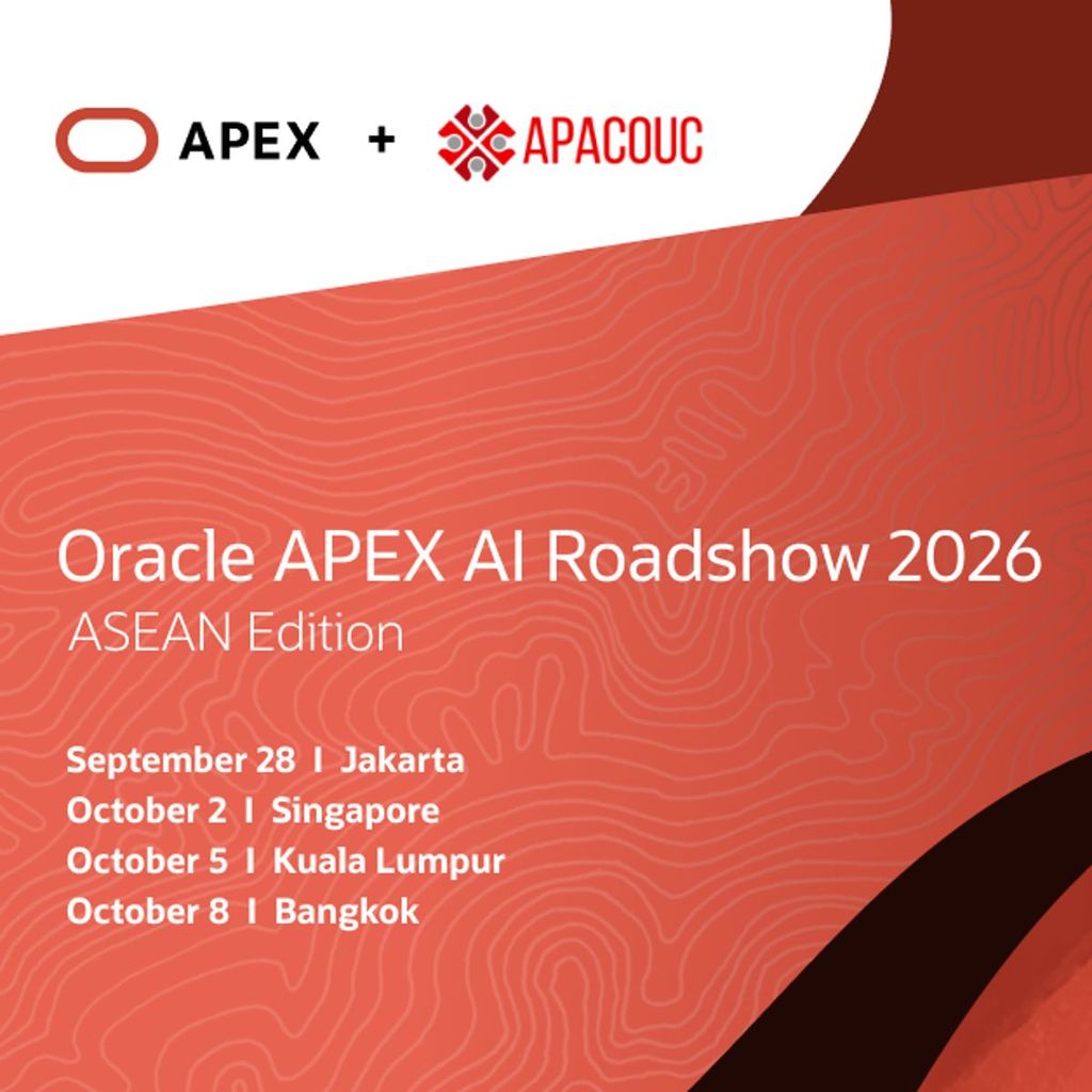 Oracle APEX AI Roadshow 2026, ASEAN Edition (Singapore)