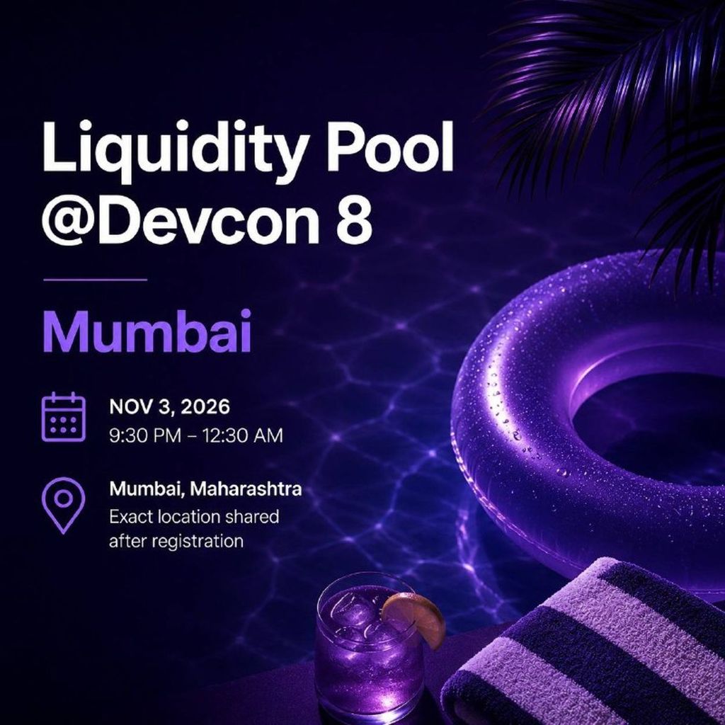 Liquidity Pool @Devcon 8 | Mumbai 🇮🇳
