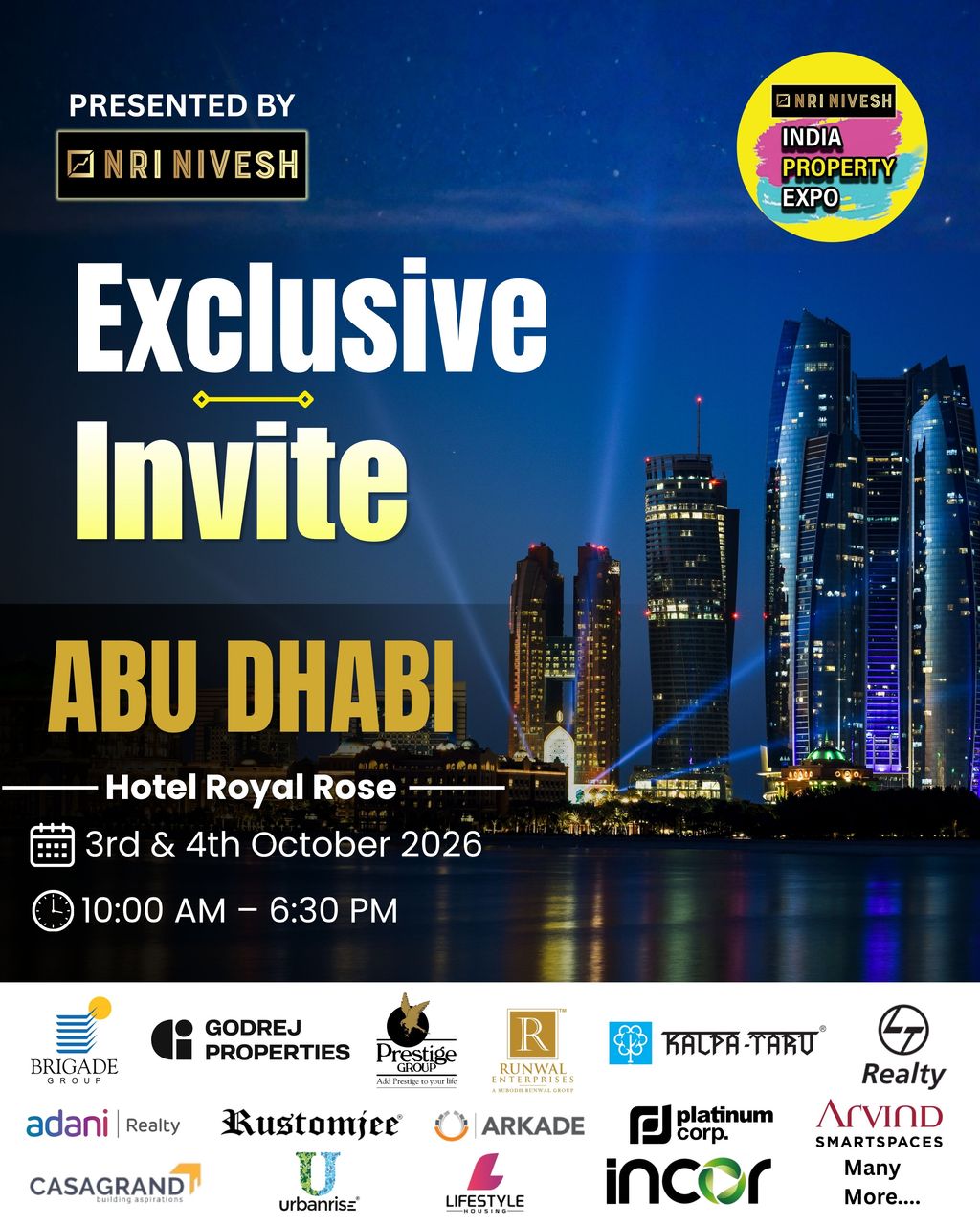 INDIA PROPERTY EXPO| Abu Dhabi