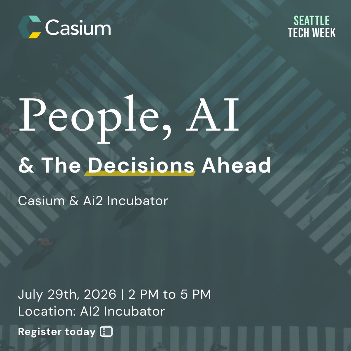 People, AI, and the Decisions Ahead | Casium & AI2 Incubator