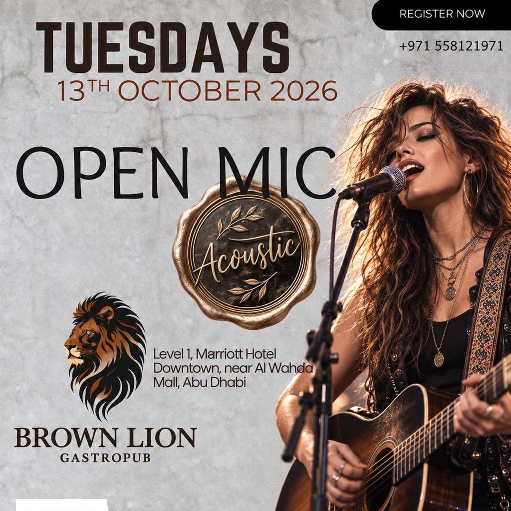 The Brown lion Tuesday Acoustic Mic!