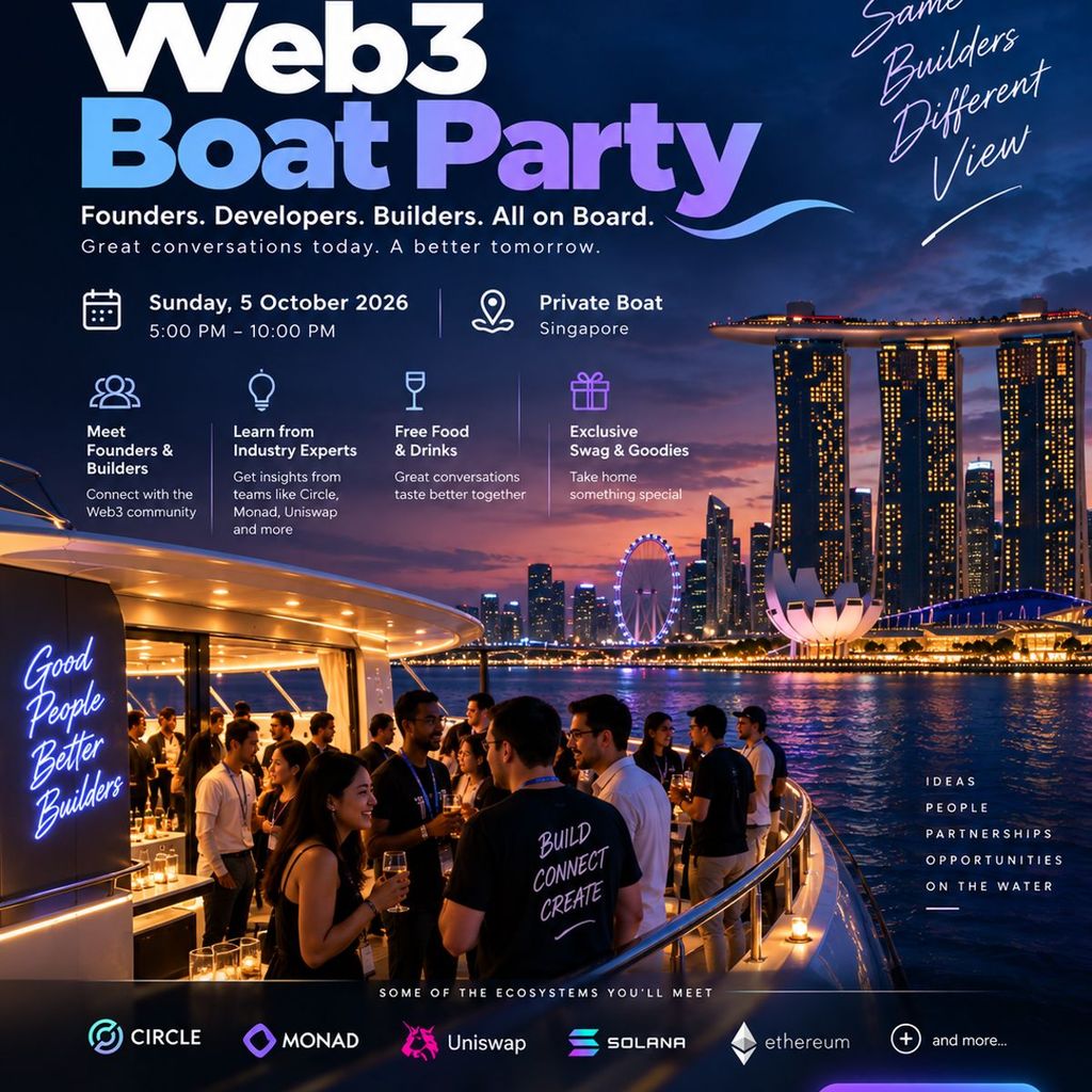 🚤 Web3 Founders & Builders Boat Party - TOKEN2049🇸🇬