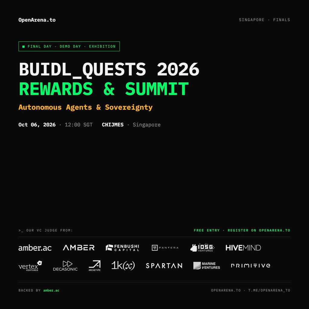 BUIDL_QUESTS 2026 Final Day · Rewards & Summit — Autonomous Agents & Sovereignty