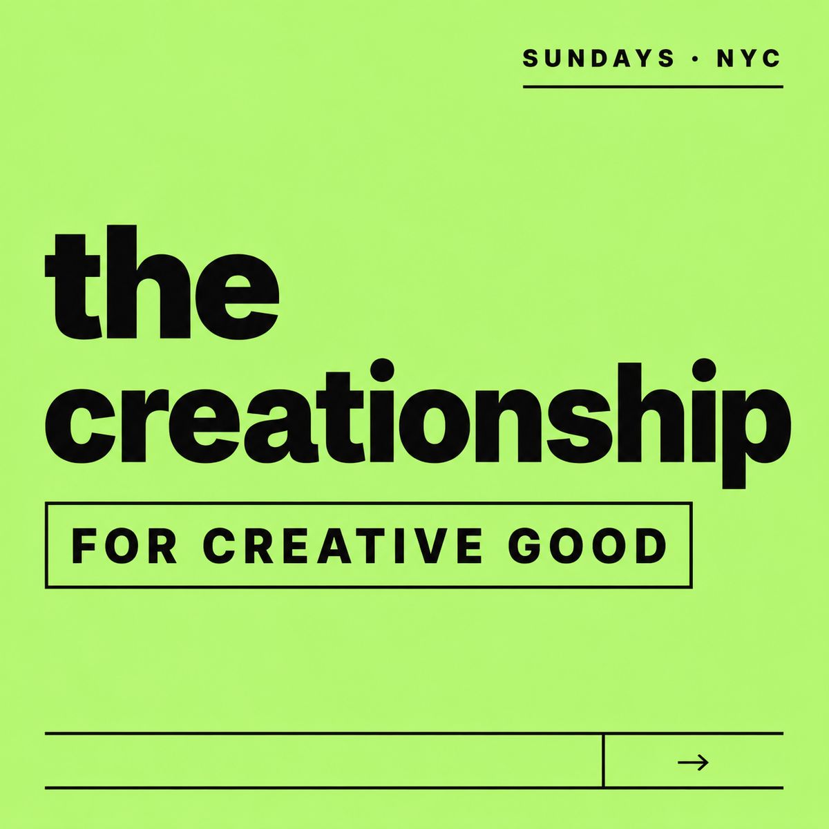 Creationship Sundays: AI for Creative Good