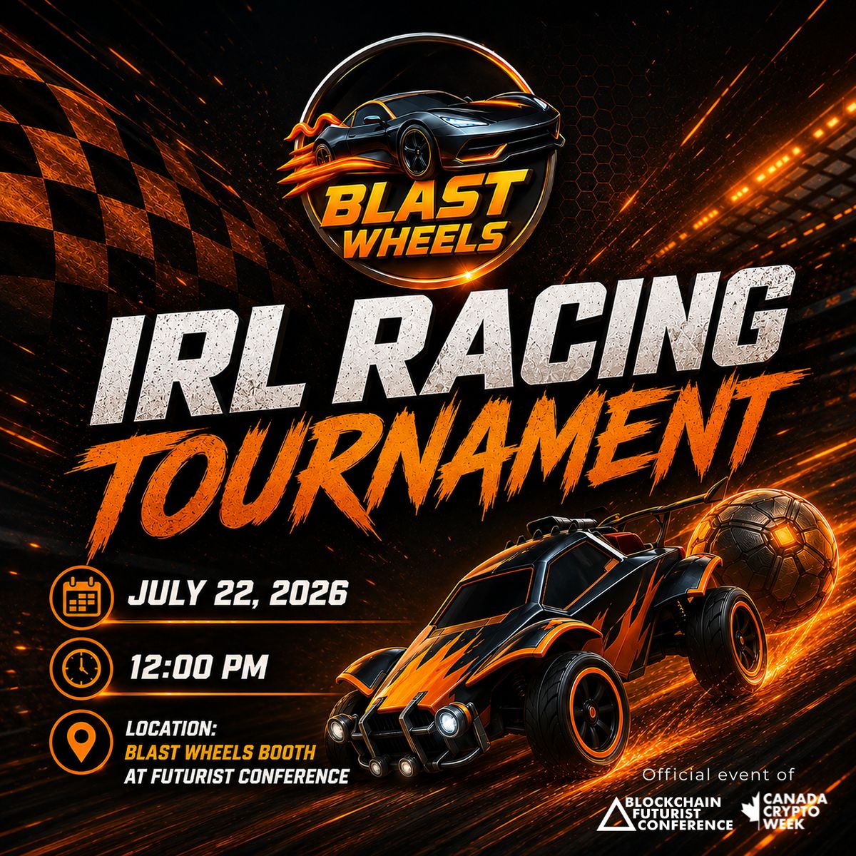 Blast Wheels IRL Racing Tournament – Futurist Toronto 2026