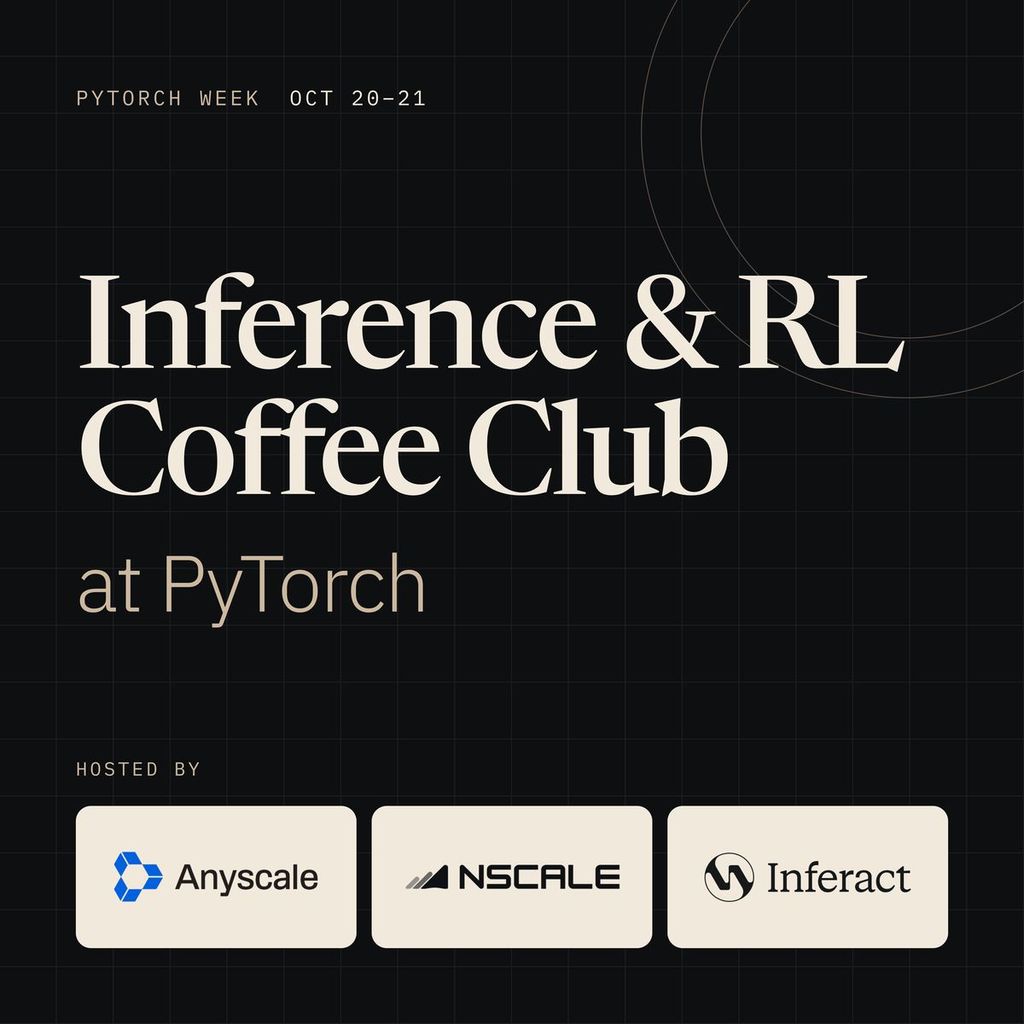 Inference & RL Coffee Club at Pytorch week