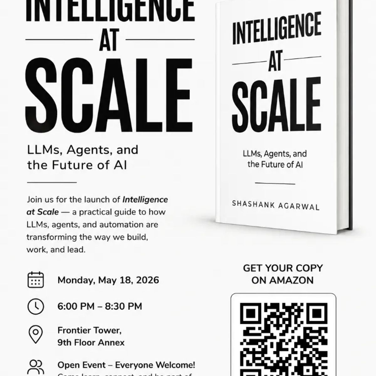 [Book Launch] Intelligence at Scale — Book Launch & AI Mixer - Open Registration (Noveum.ai)