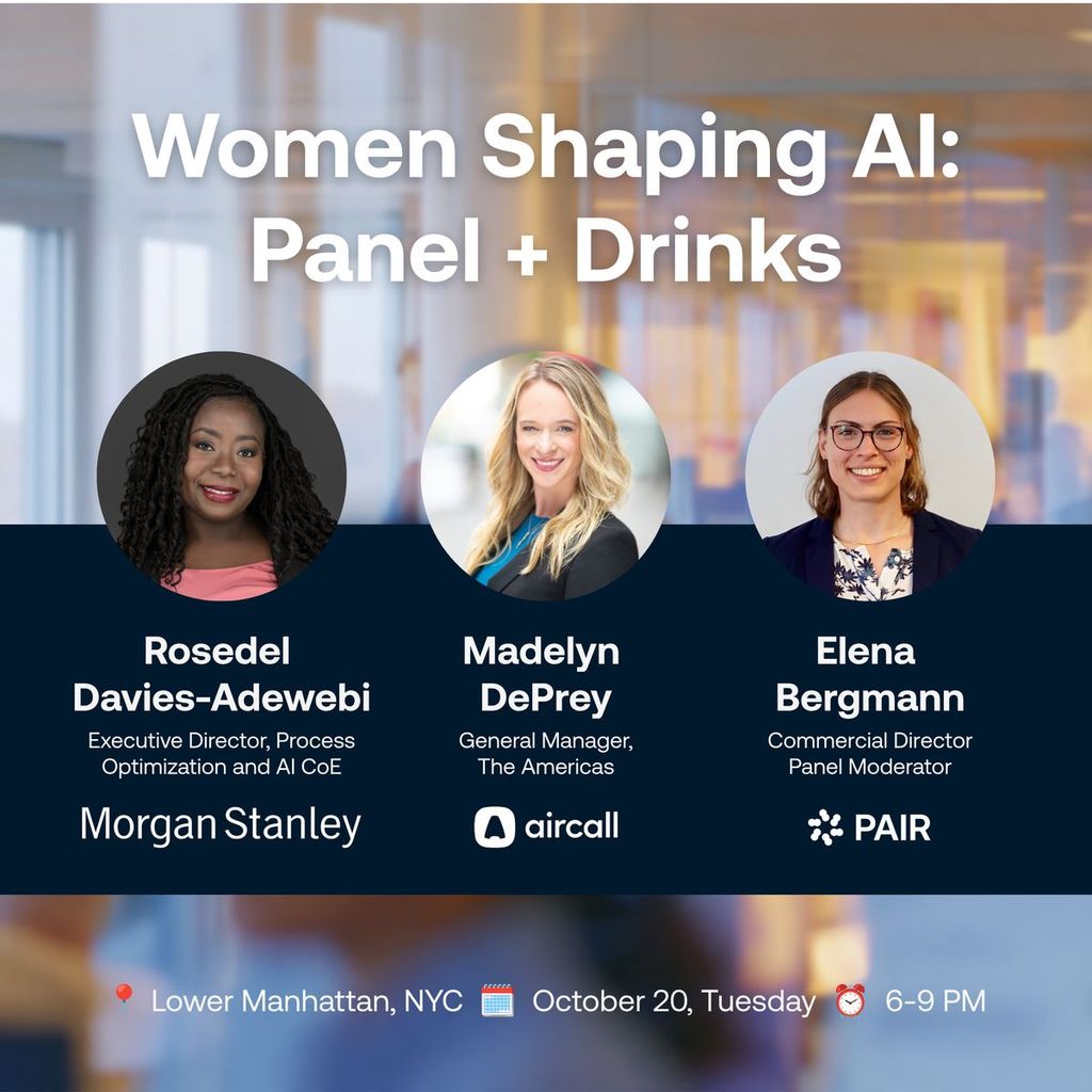 The Women Shaping AI: New York Panel + Drinks