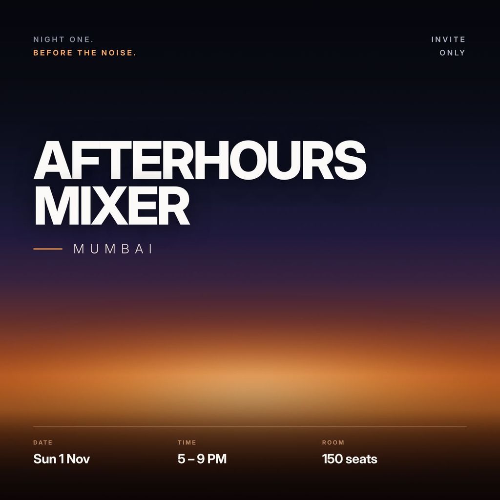 Afterhours Mixer: Mumbai