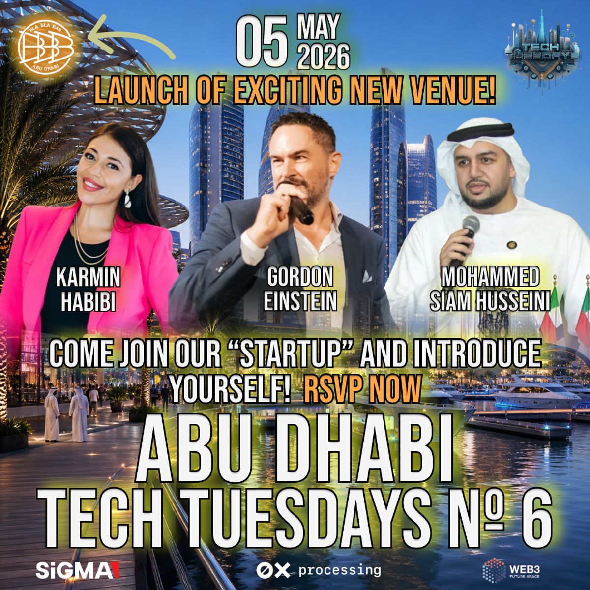 Abu Dhabi Tech Tuesdays No. 6 - Exciting New Venue! — Event in Abu Dhabi, United Arab Emirates