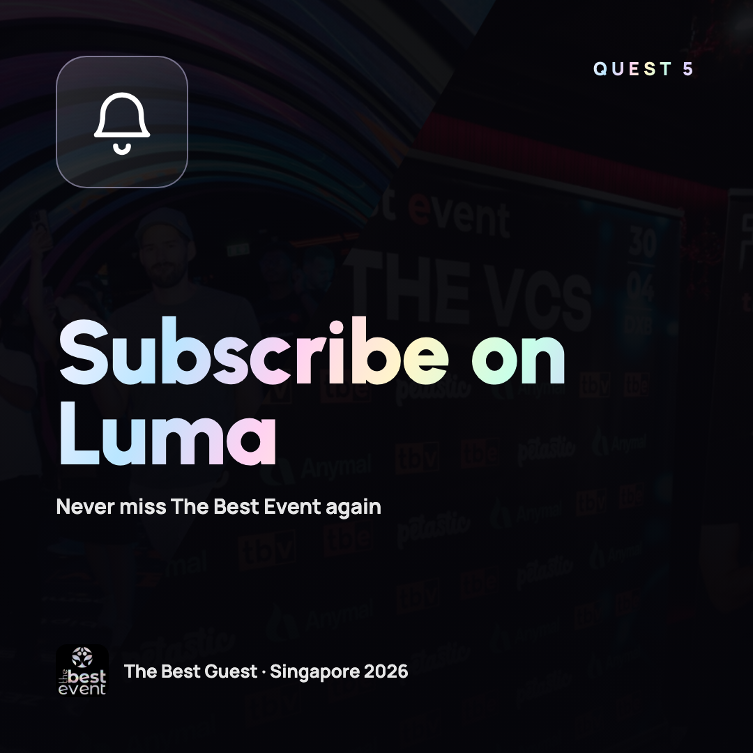 Subscribe to The Best Event on Luma